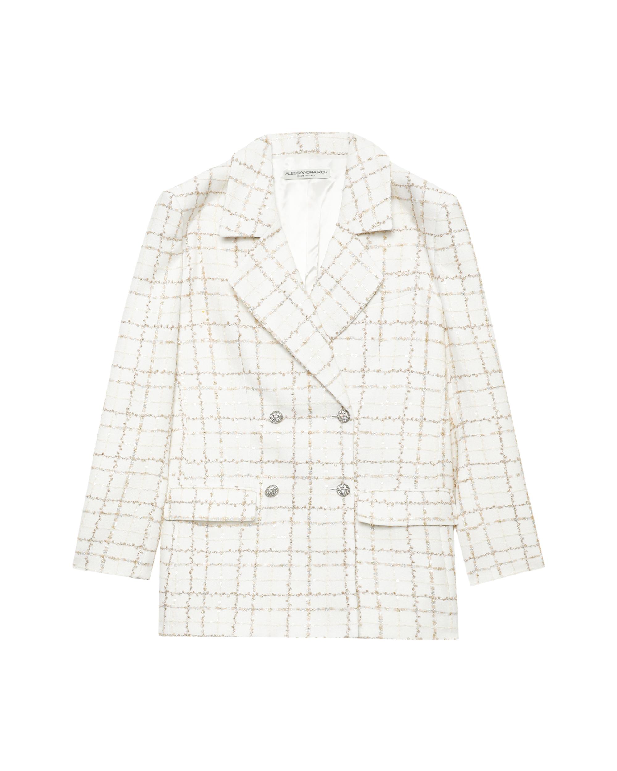Sequin checked tweed jacket by ALESSANDRA RICH