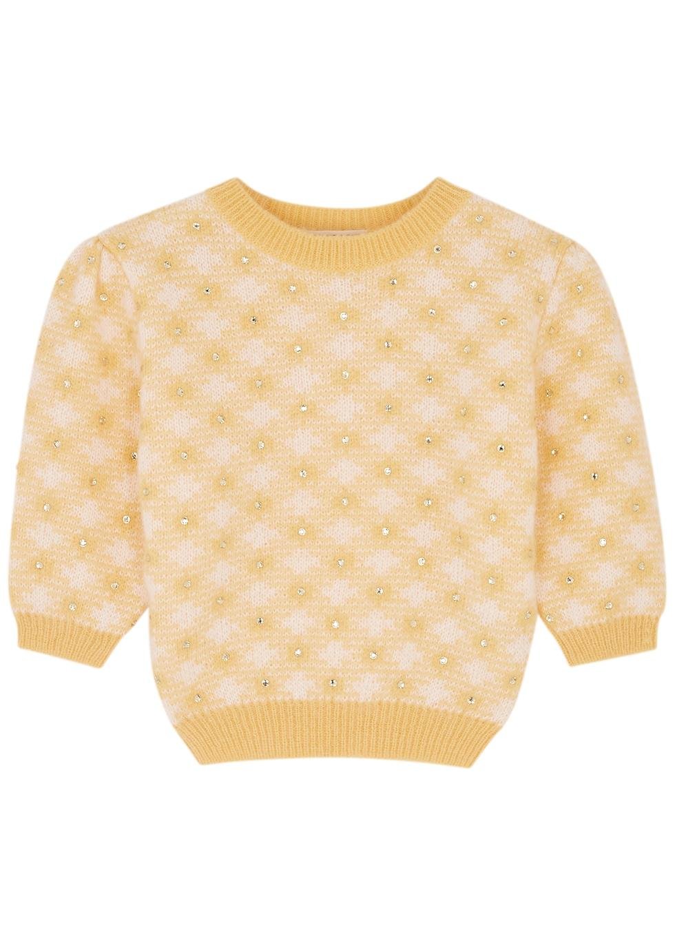 Vichy embellished mohair-blend jumper by ALESSANDRA RICH