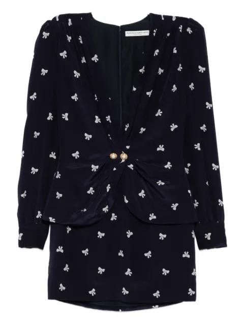 bow-print mini dress by ALESSANDRA RICH