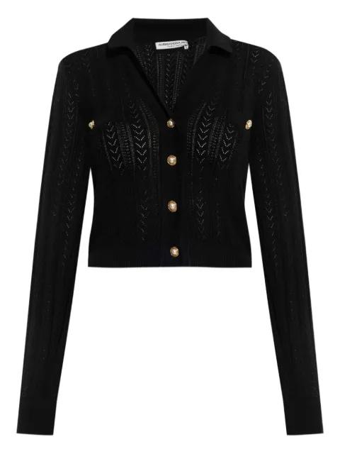 button-embellished knitted cardigan by ALESSANDRA RICH