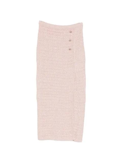 button-embellished midi skirt by ALESSANDRA RICH
