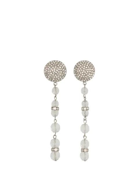 crystal-embellished drop earrings by ALESSANDRA RICH