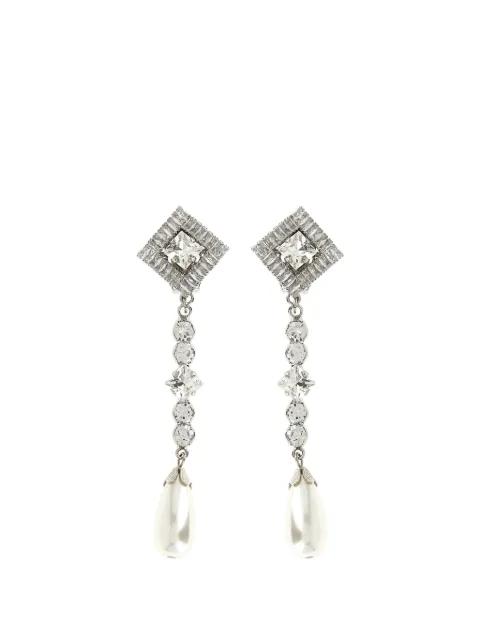 crystal-embellished drop earrings by ALESSANDRA RICH