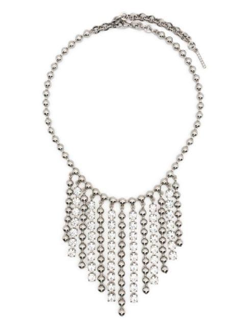 crystal-embellished fringed necklace by ALESSANDRA RICH
