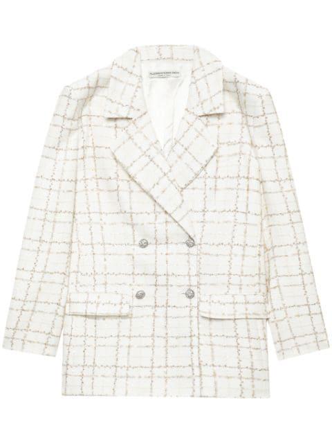 double-breasted tweed blazer by ALESSANDRA RICH