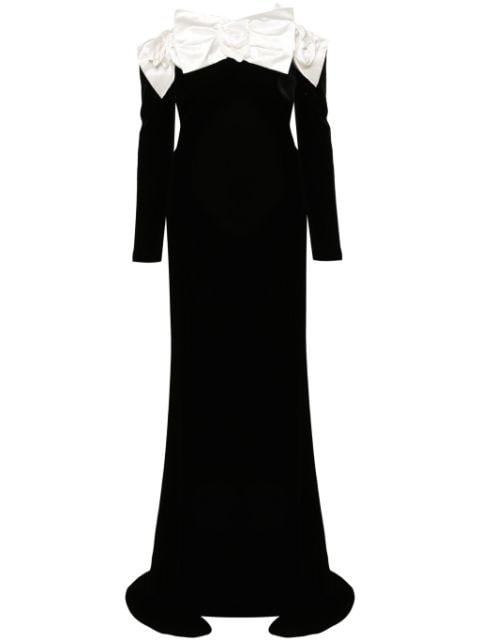 duchess-bow velvet gown by ALESSANDRA RICH