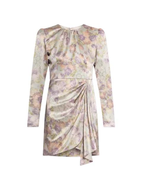 floral draped dress by ALESSANDRA RICH