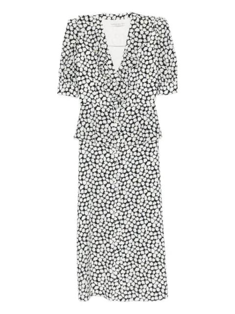 floral-print midi dress by ALESSANDRA RICH