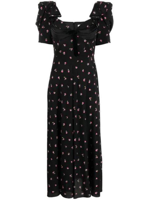 floral-print midi dress by ALESSANDRA RICH