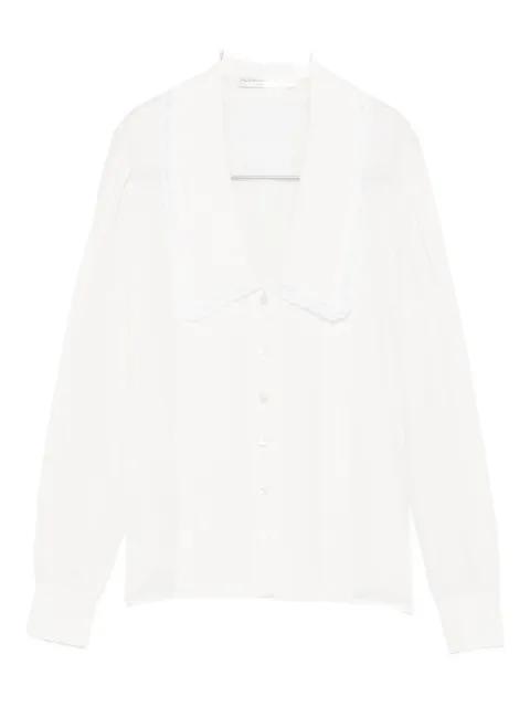 lace-trimmed collared blouse by ALESSANDRA RICH