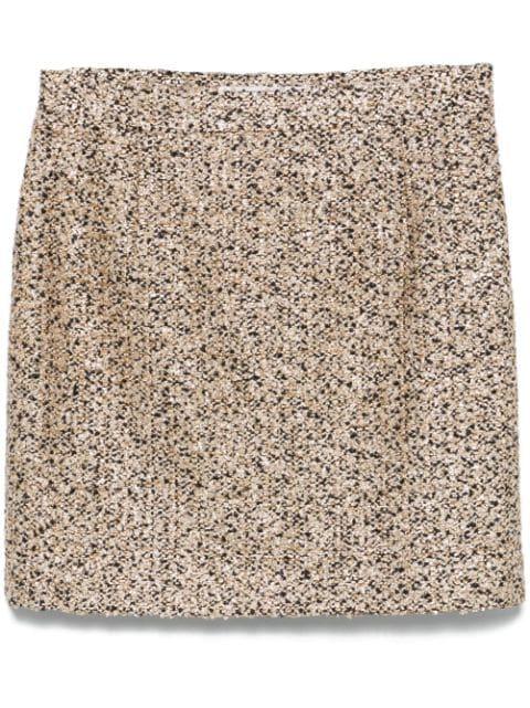 lurex tweed mini skirt by ALESSANDRA RICH