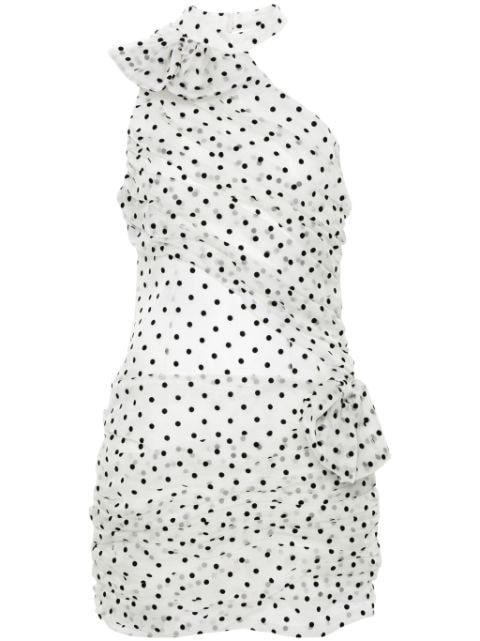 polka-dot organza mini dress by ALESSANDRA RICH