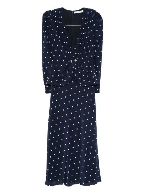 polka dot-print midi dress by ALESSANDRA RICH