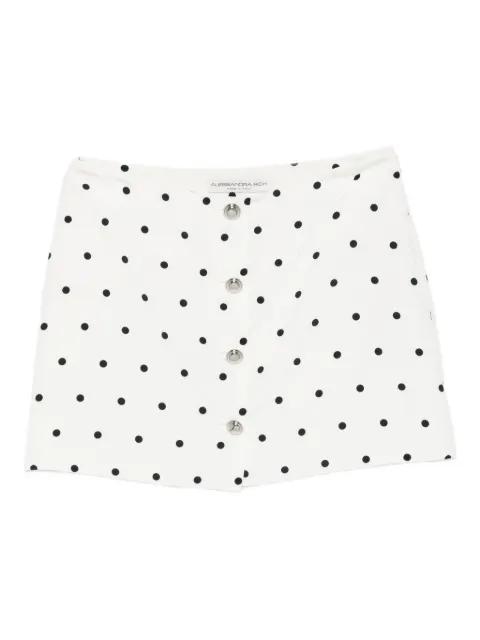 polka dot-print miniskirt by ALESSANDRA RICH