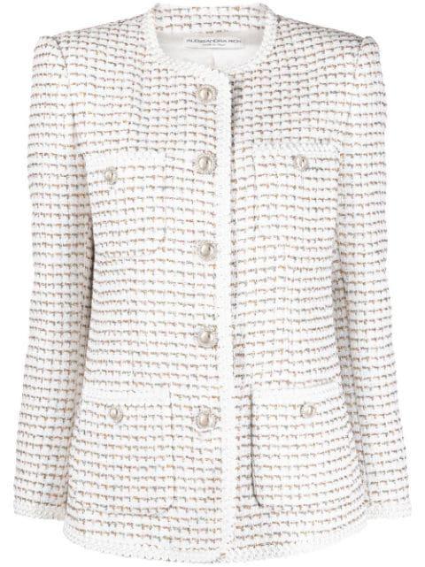 round-neck buttoned jacket by ALESSANDRA RICH