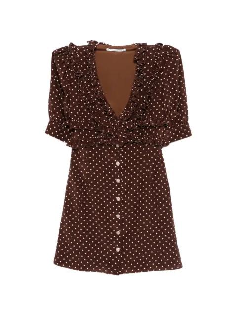 ruffled polka-dot mini dress by ALESSANDRA RICH