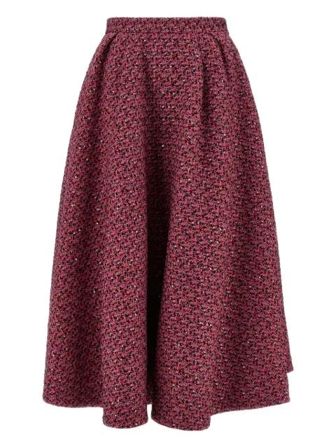 sequin-embellished tweed midi skirt by ALESSANDRA RICH