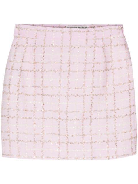 sequin-embellished tweed mini skirt by ALESSANDRA RICH