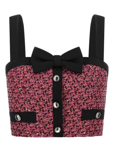 sequin-embellished tweed top by ALESSANDRA RICH