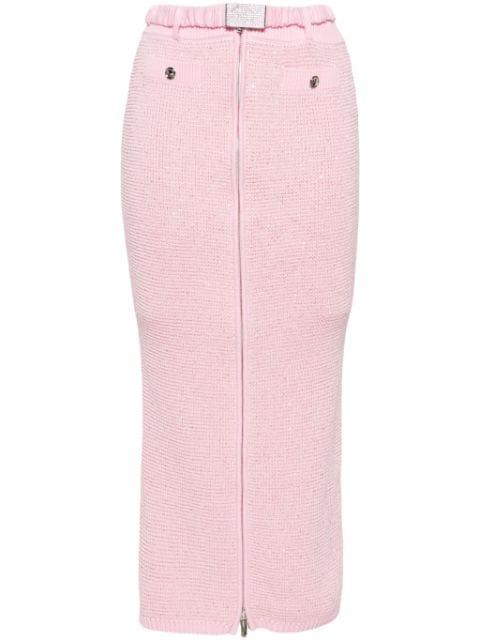 sequined midi pencil skirt by ALESSANDRA RICH