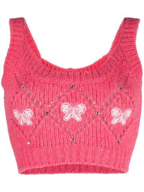 sleeveless knitted top by ALESSANDRA RICH