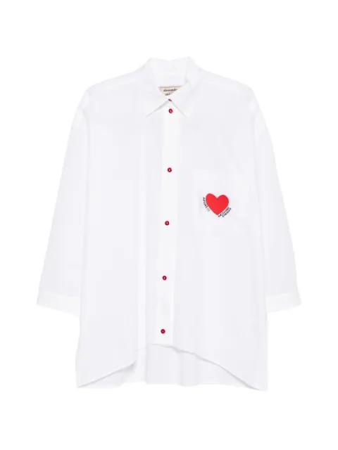 heart-embroidered shirt by ALESSANDRO ENRIQUEZ