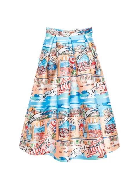 pleated mid skirt by ALESSANDRO ENRIQUEZ