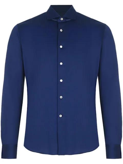 cutaway collar shirt by ALESSANDRO GHERARDI