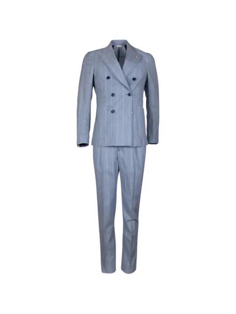 pinstripe double-breasted suit by ALESSANDRO GILLES