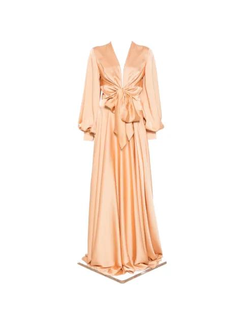 bow V-neck ensemble (set of two) by ALESSANDRO LEGORA