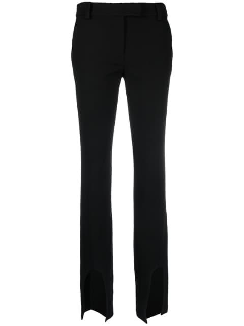 front-slits flared trousers by ALESSANDRO VIGILANTE