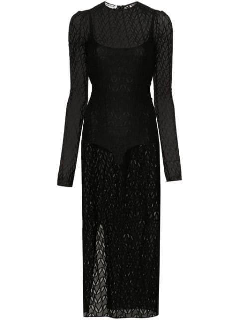 semi-sheer mesh dress by ALESSANDRO VIGILANTE