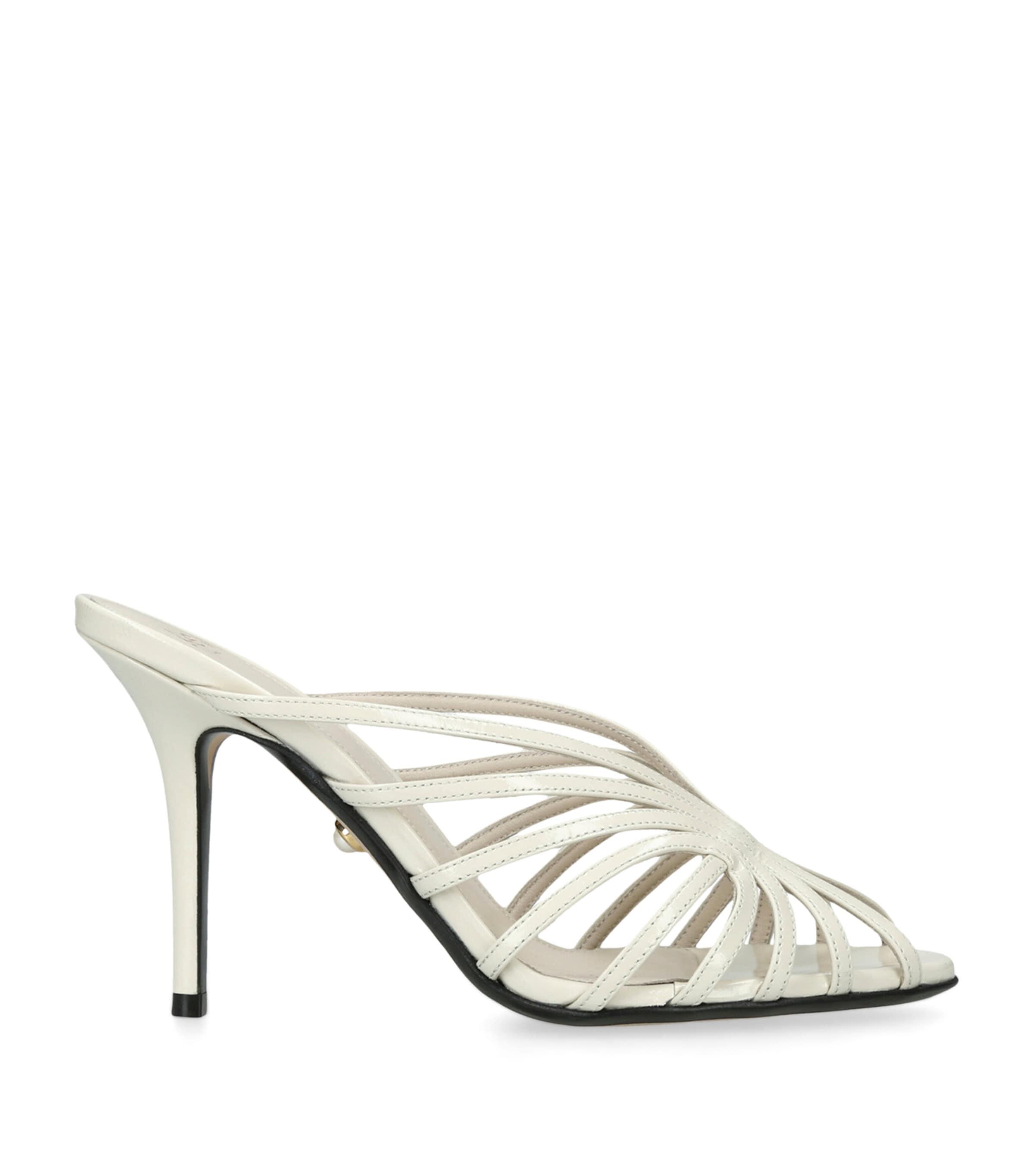 Alevì Patent Leather Diana Heeled Sandals 95 by ALEVI