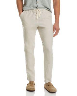Bo Linen Regular Fit Drawstring Pants by ALEX CRANE