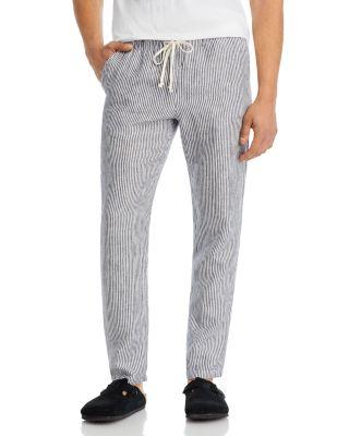 Bo Linen Regular Fit Drawstring Pants by ALEX CRANE