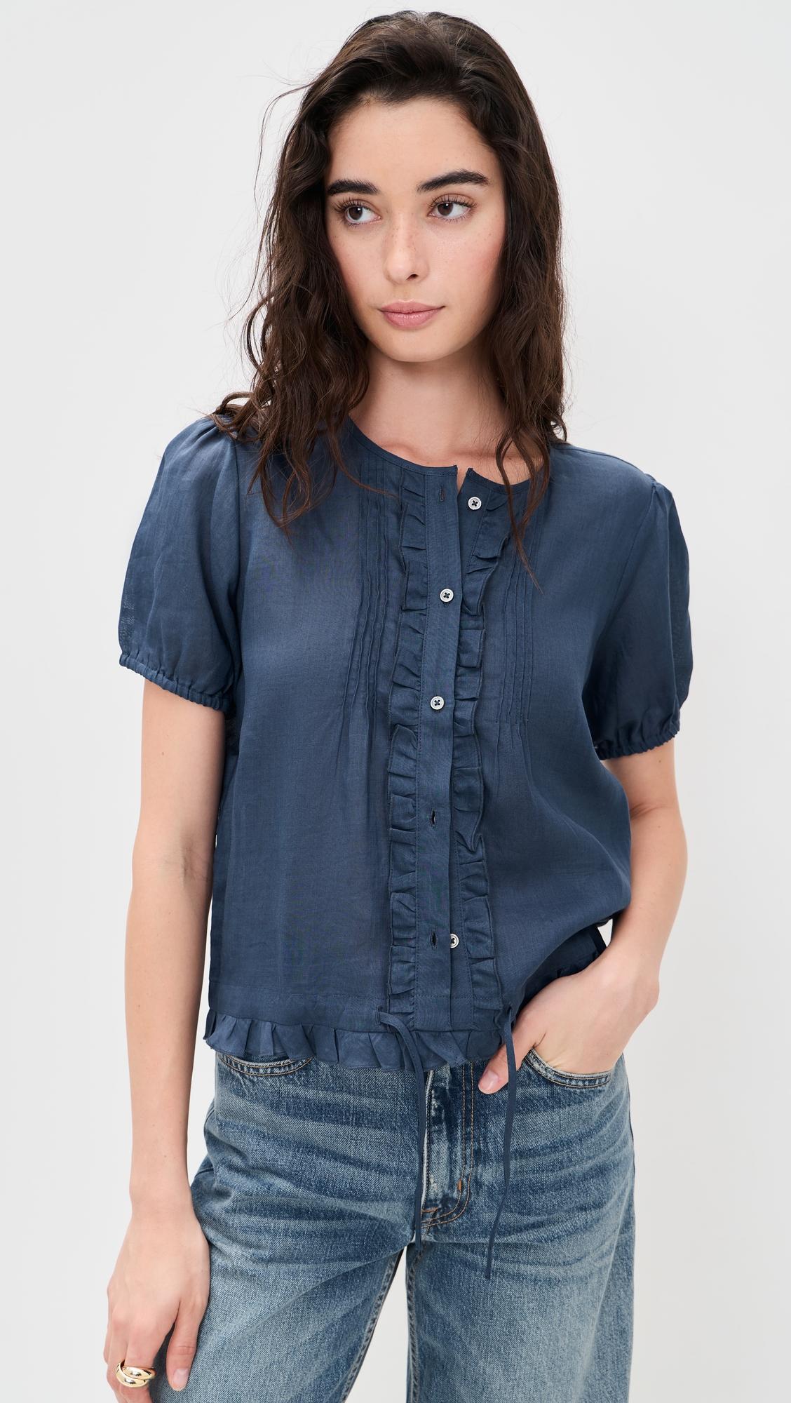 Brittnay Top in Ramie by ALEX MILL