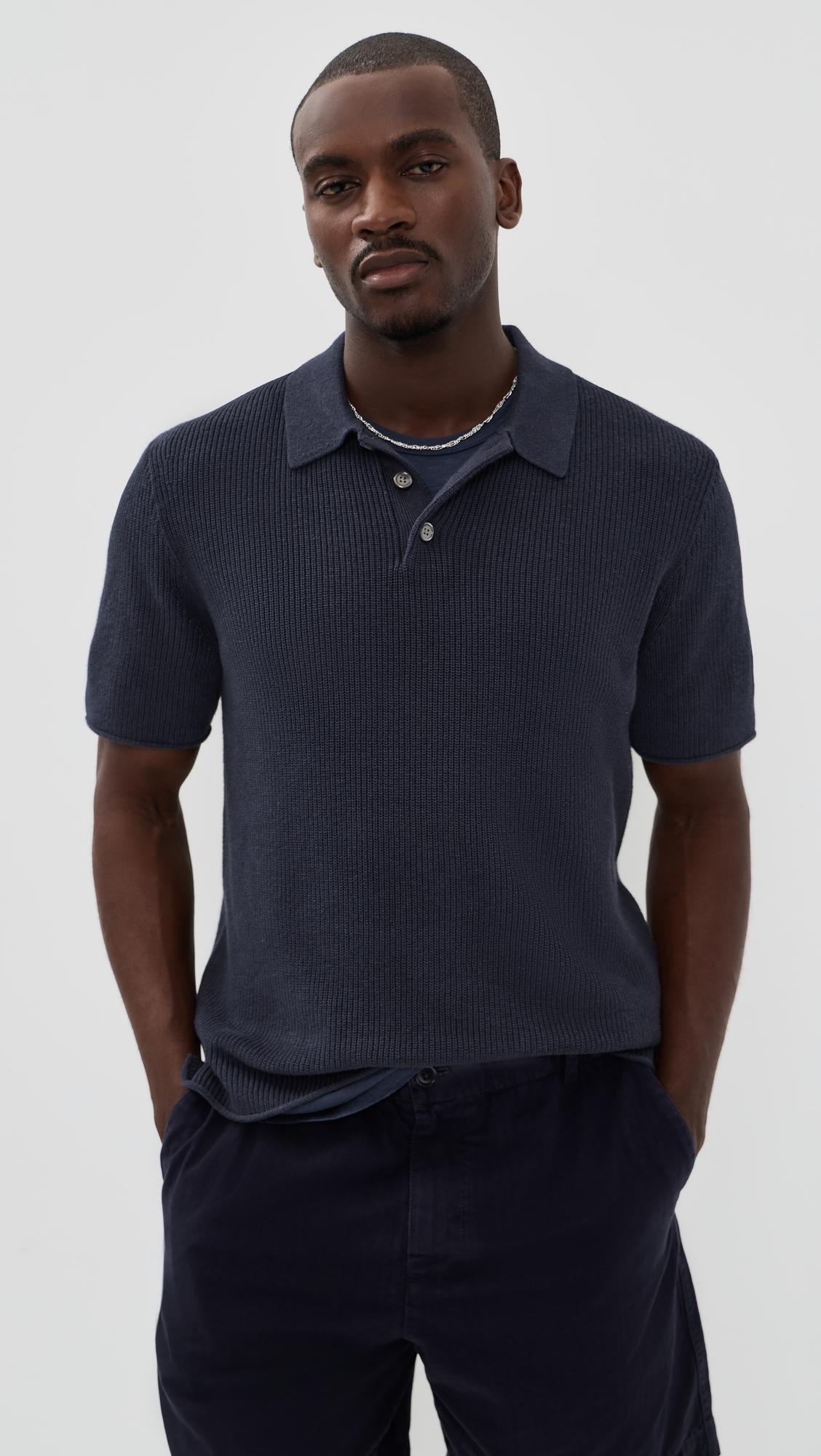 Eastwood Polo In Cotton Linen by ALEX MILL