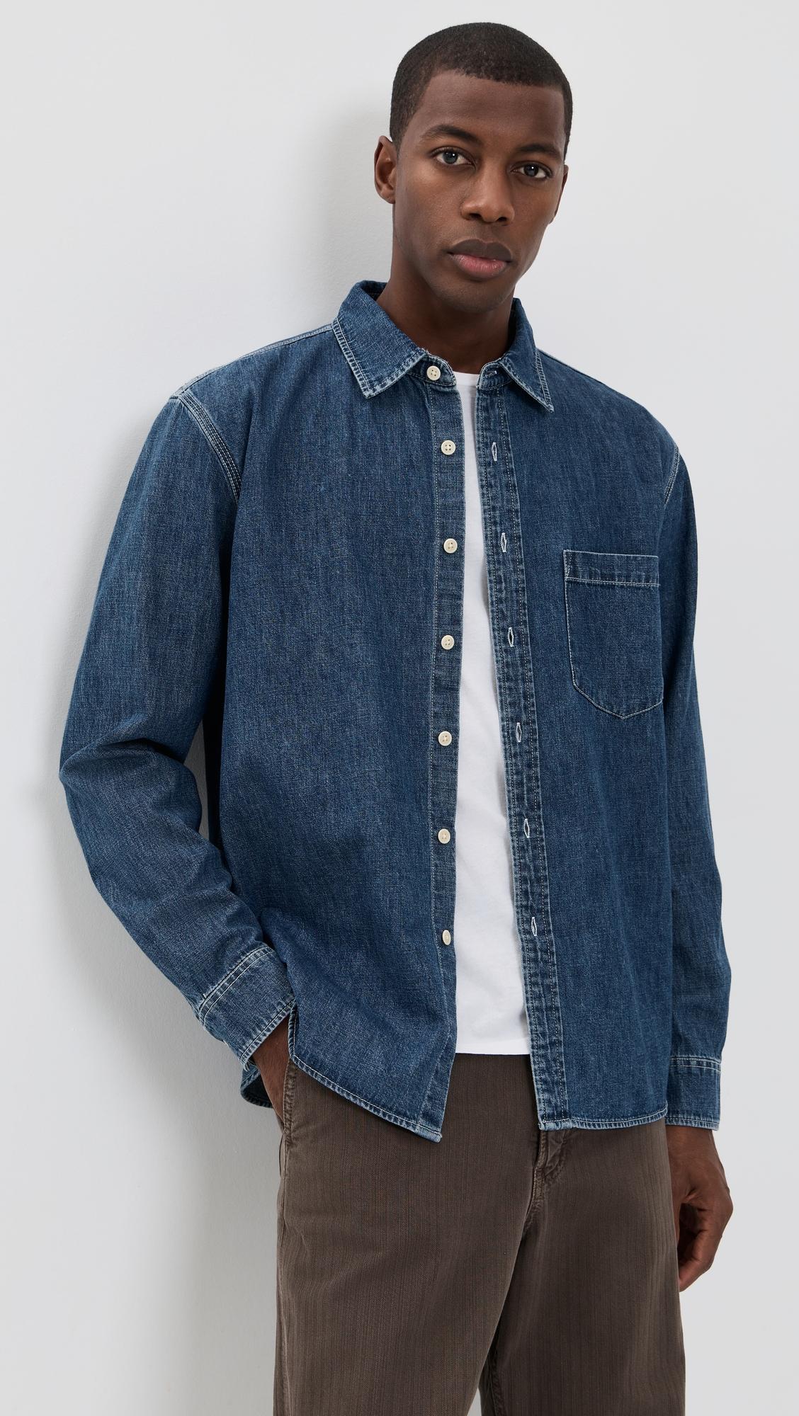 Easy Shirt In Denim by ALEX MILL