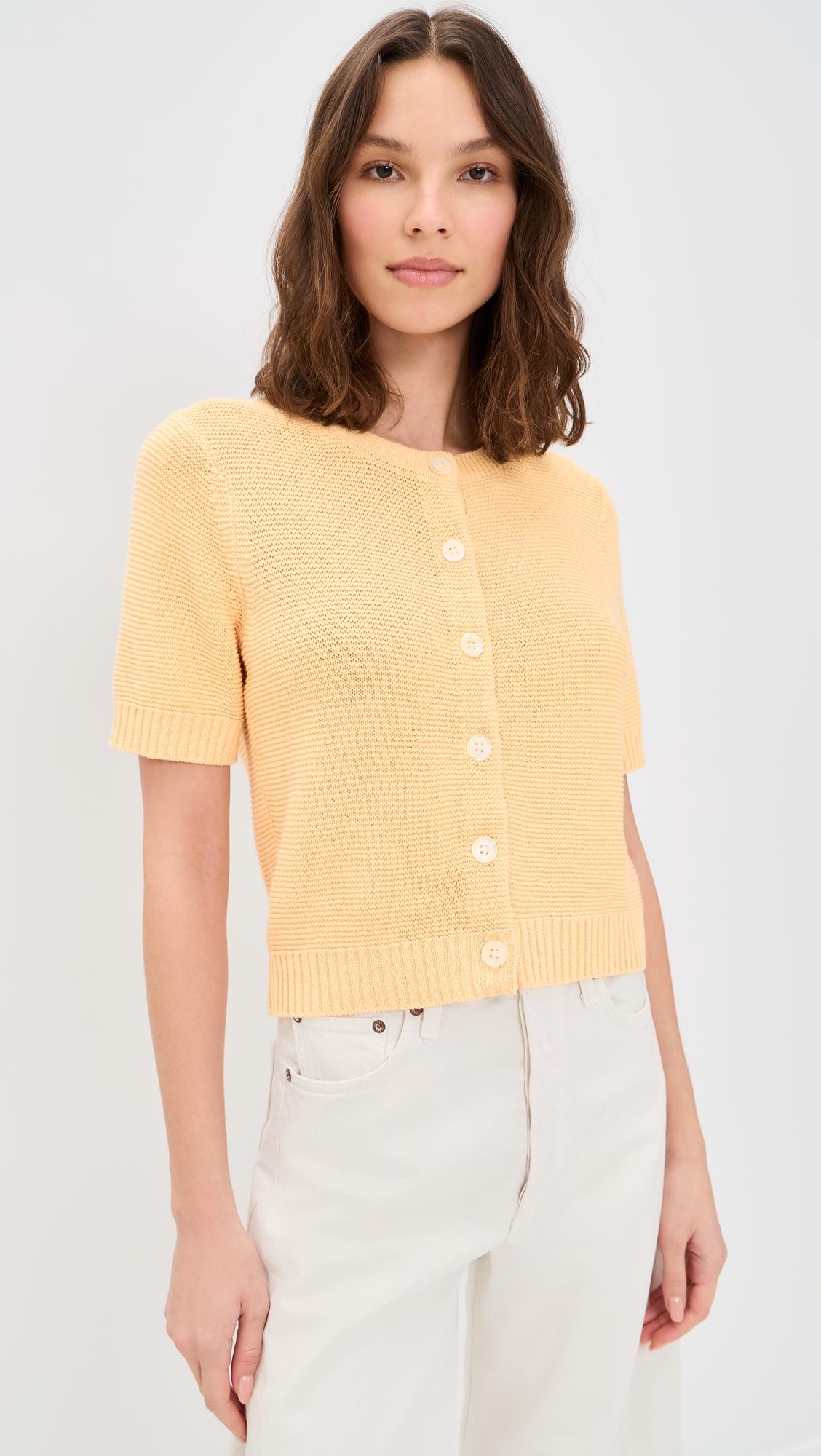 Elle Cardigan In Linen Cotton by ALEX MILL
