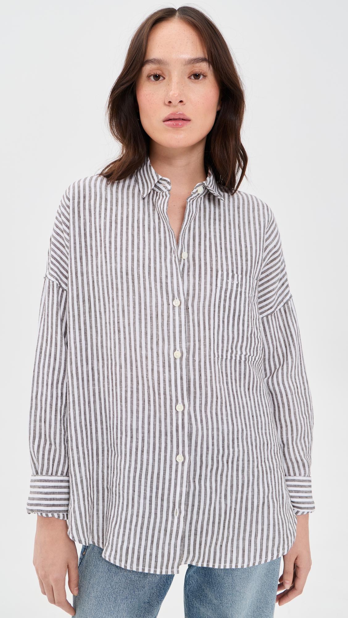 Jo Shirt In Havana Stripe by ALEX MILL