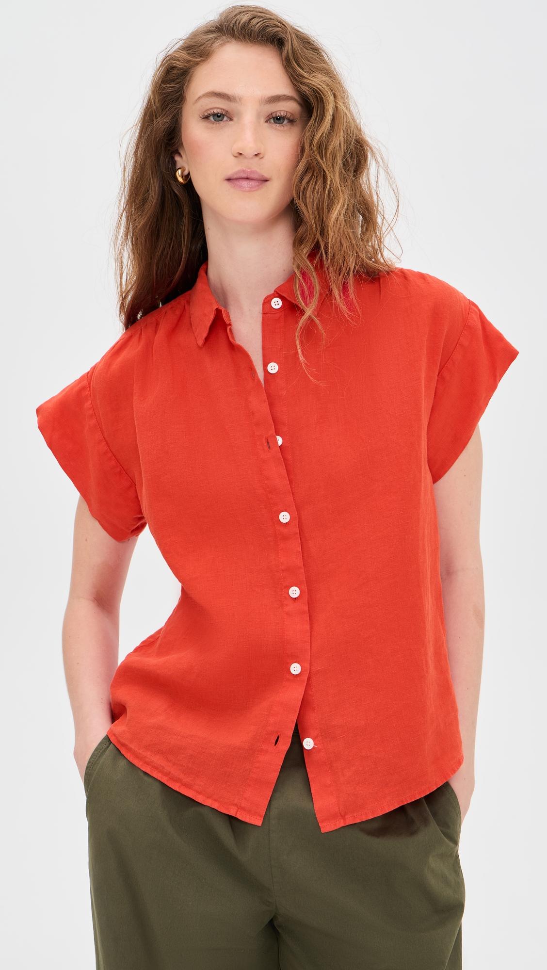 Maddie Blouse in Linen by ALEX MILL