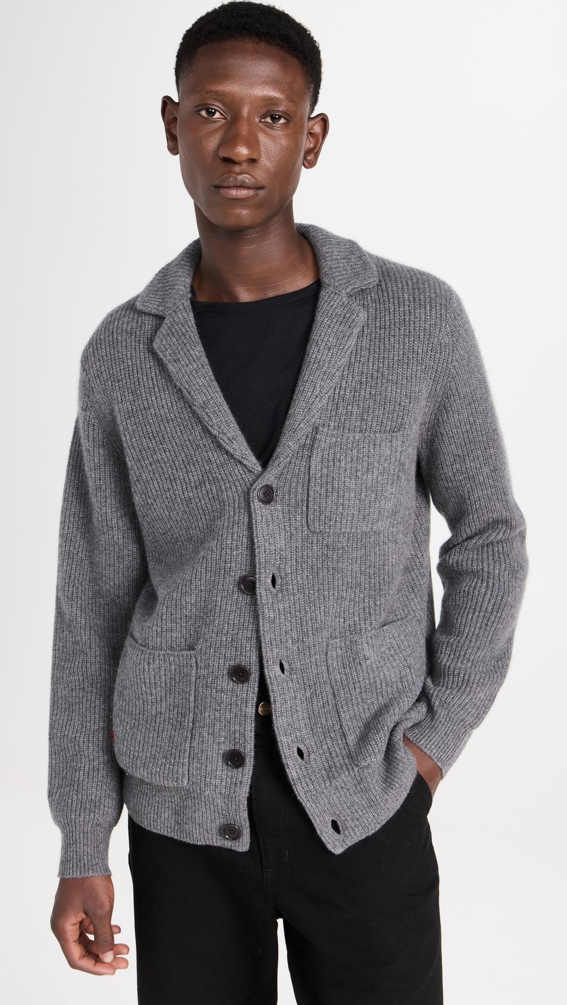 Ribbed Cardigan in Cashmere by ALEX MILL