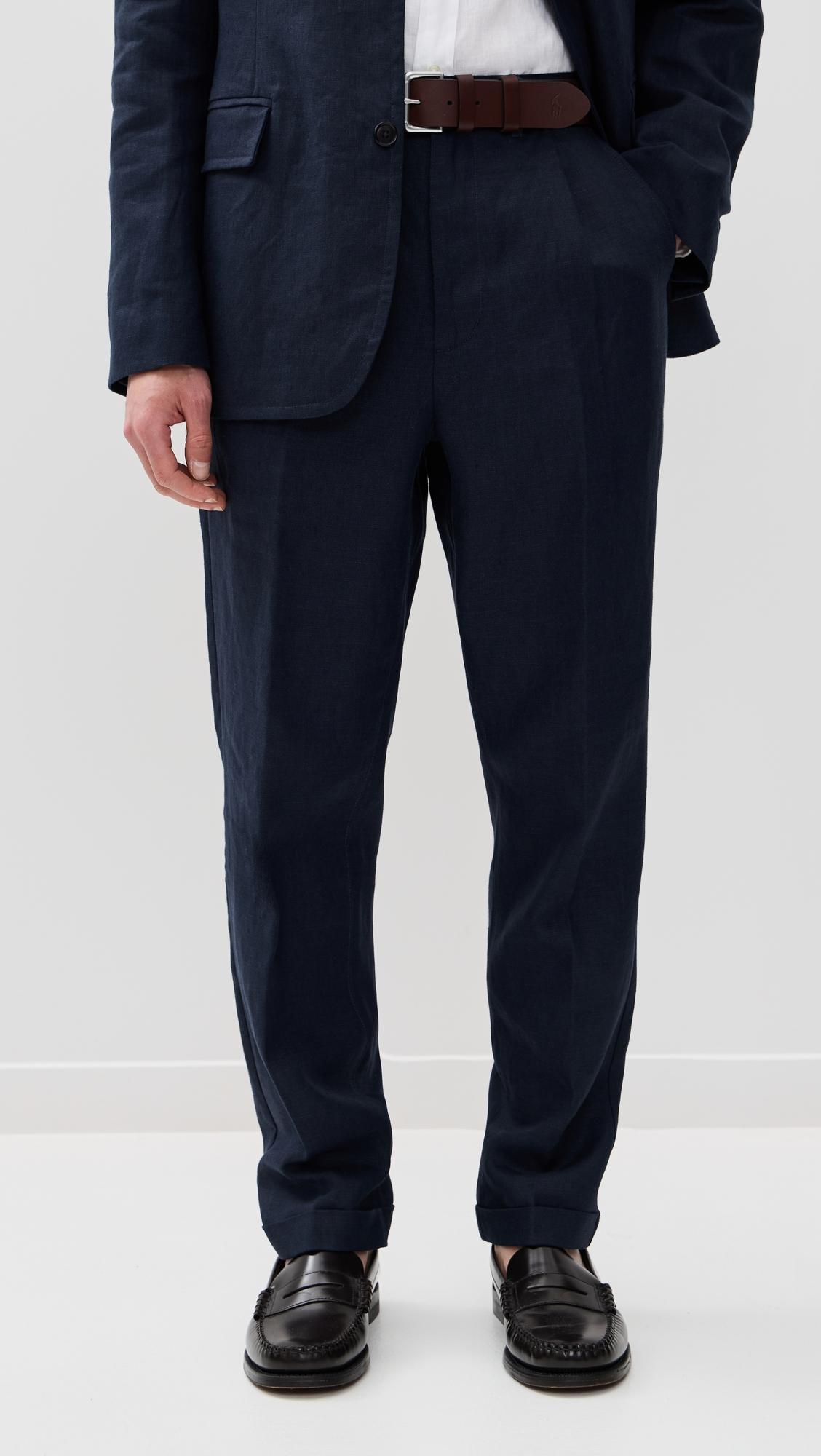 Standard Pleated Pants In Linen by ALEX MILL