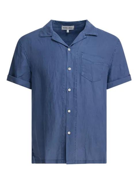 linen short-sleeve shirt by ALEX MILL