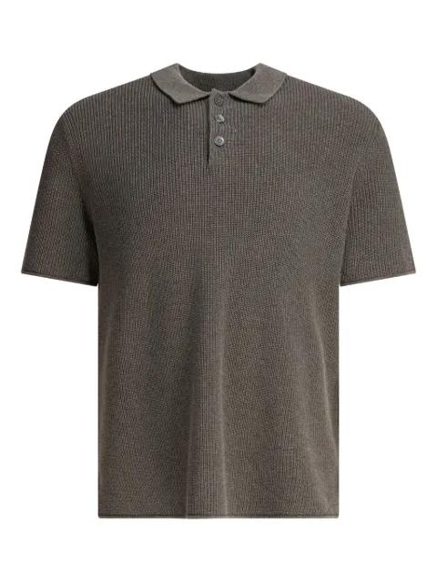 ribbed cotton-linen blend polo shirt by ALEX MILL