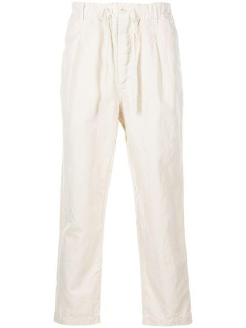 straight-leg cotton trousers by ALEX MILL