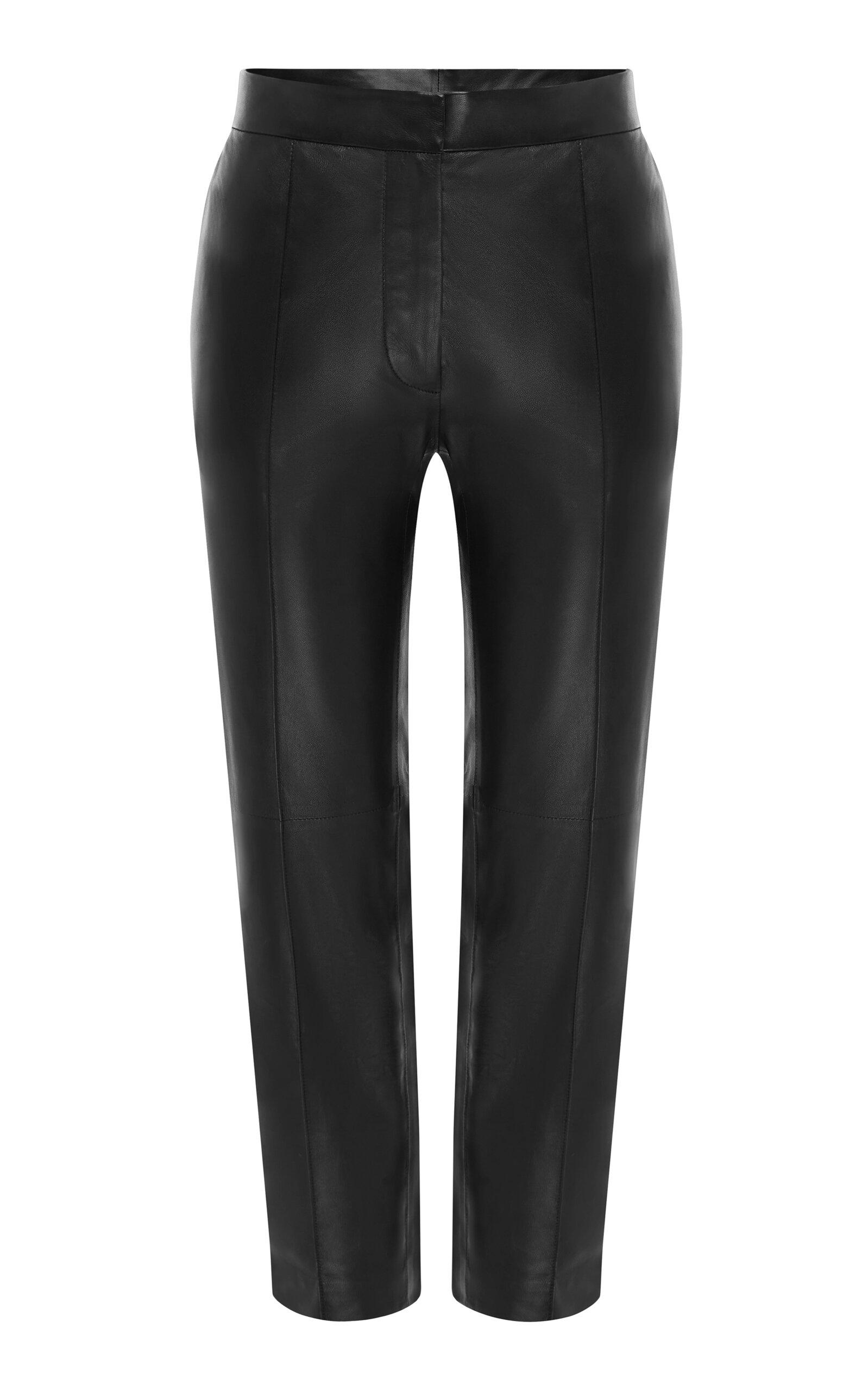 Alex Perry Cropped Leather Straight-Leg Pants - Moda Operandi by ALEX PERRY