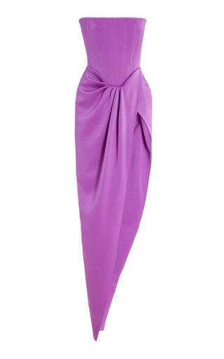 Alex Perry - Exclusive Ledger Satin-Crepe Strapless Gown - Purple - AU 16 - Moda Operandi by ALEX PERRY