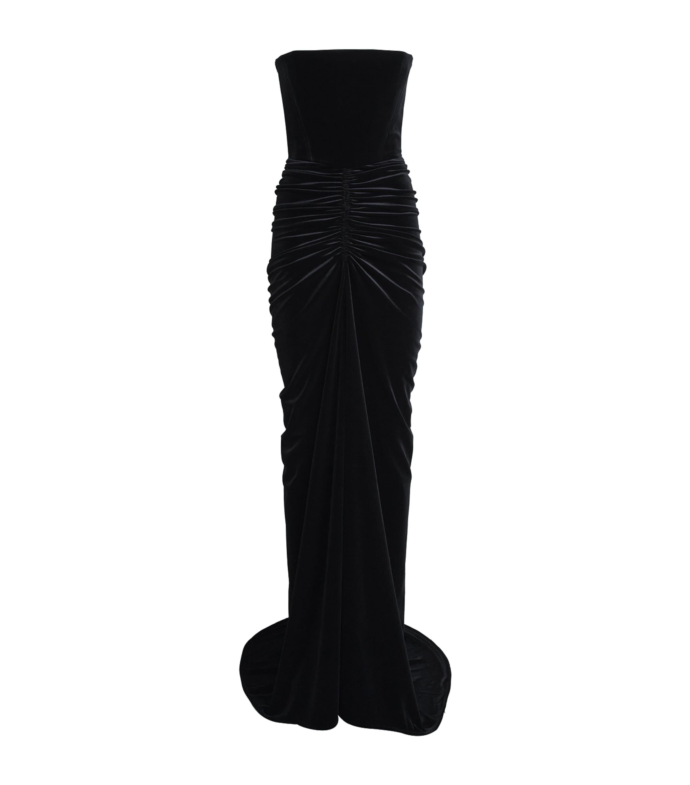 Alex Perry Strapless Ruched Gown by ALEX PERRY