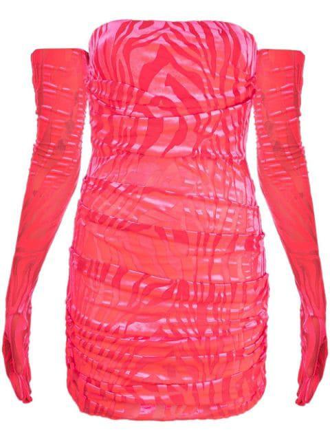 Colter ruched devoré minidress by ALEX PERRY